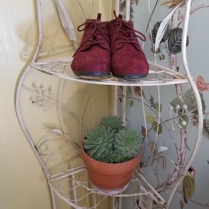 Burgundy Fall Booties